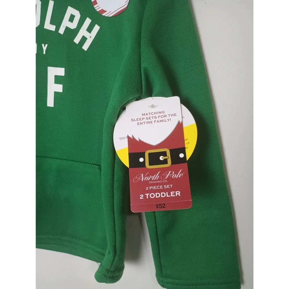 North Pole Trading Co Rudolph Bff Toddler Unisex 2- Pc Christmas Pajamas‎ 2T NWT